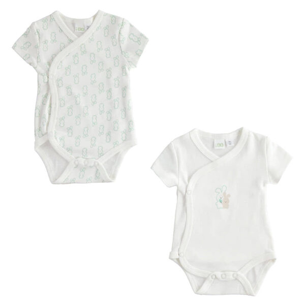 Set body neonato manica corta caldo cotone