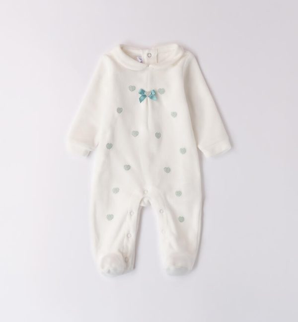 Tutina per neonata in ciniglia Minibanda