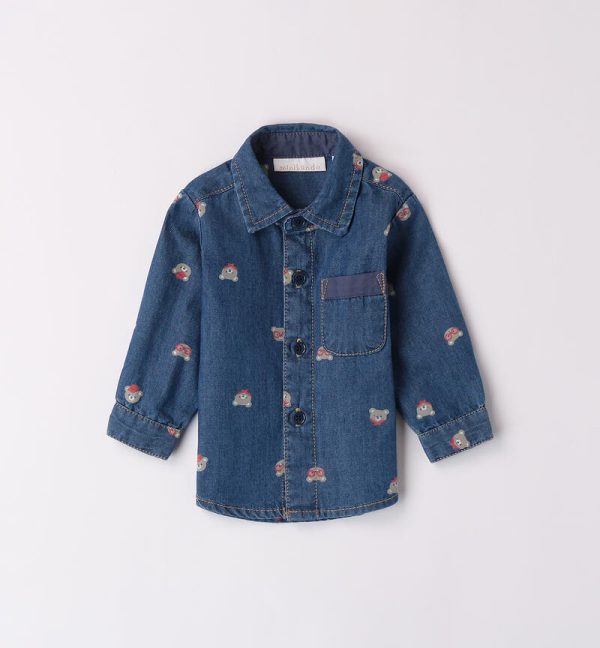 Camicia Jeans neonato Minibanda