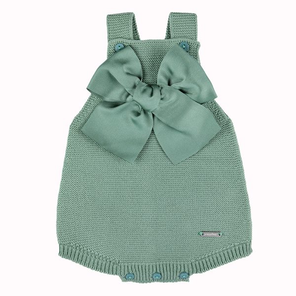 Pagliaccetto a punto legaccio con fiocco grande Condor