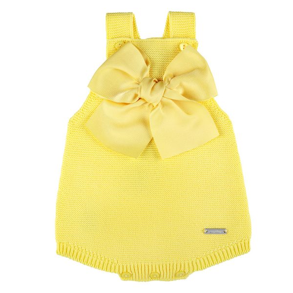 Pagliaccetto a punto legaccio con fiocco grande Condor