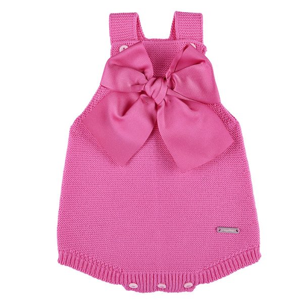 Pagliaccetto a punto legaccio con fiocco grande Condor