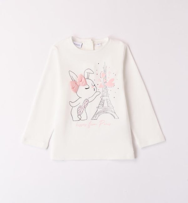 Maglietta bianca bambina Sarabanda