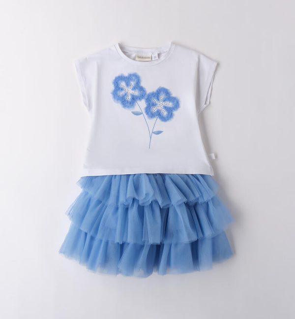 Completo bambina con gonna Sarabanda