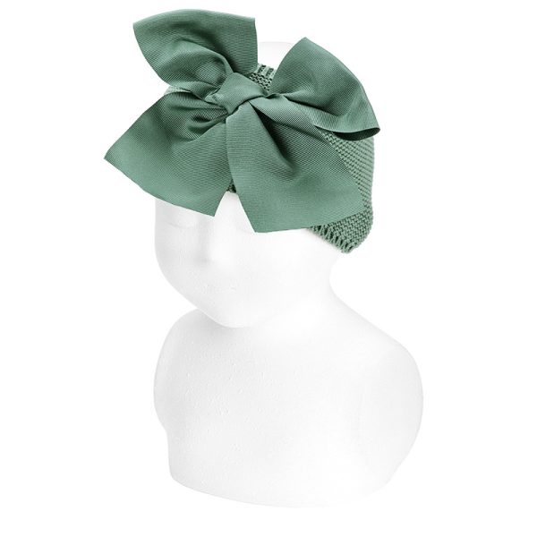 Fascia per capelli neonata con fiocco grande Condor