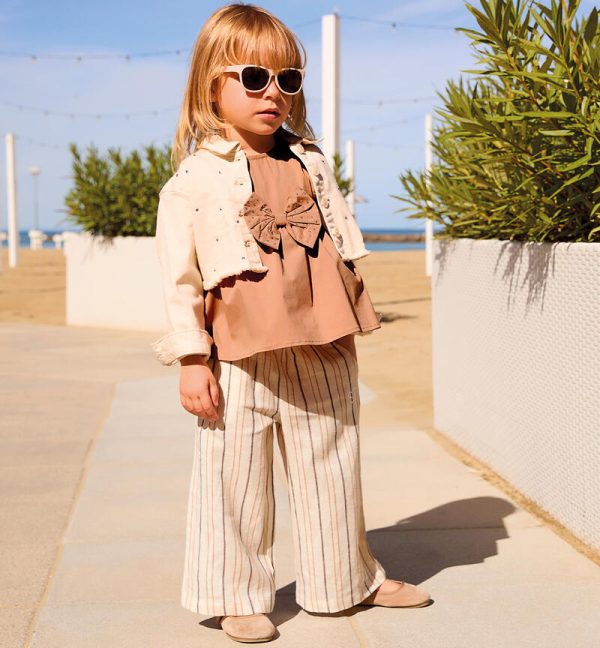 Pantaloni a righe bambina Sarabanda