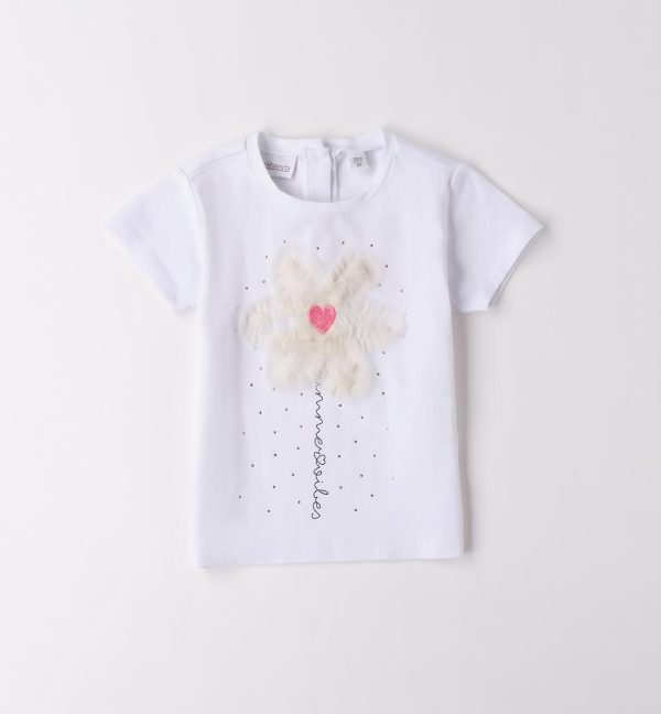 T-shirt bambina con tulle Sarabanda