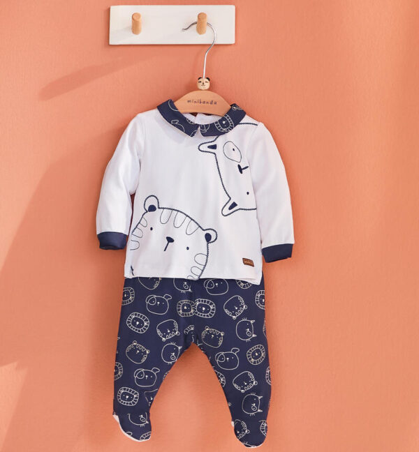 Tutina neonato due pezzi Minibanda