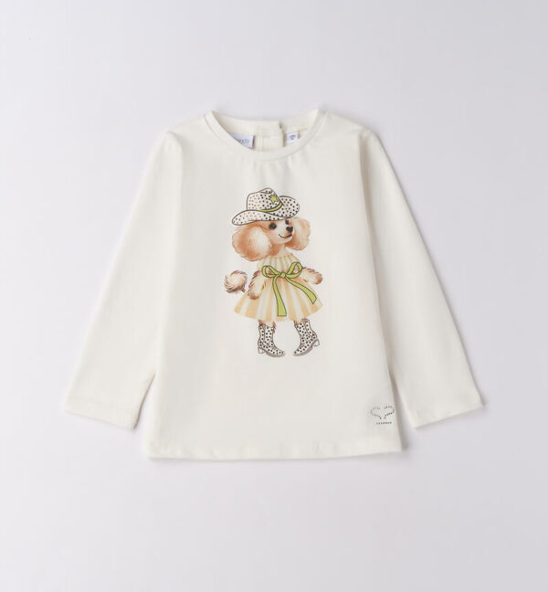 Maglietta da bambina con stampa Sarabanda