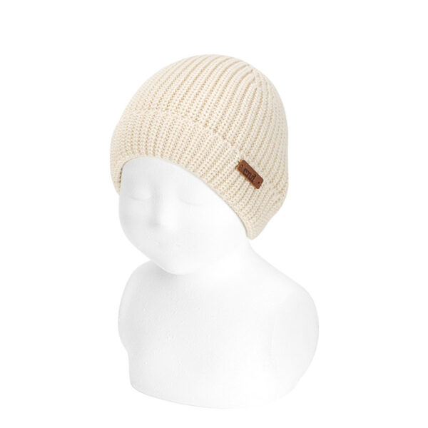 Berretto in punto perlato LINO