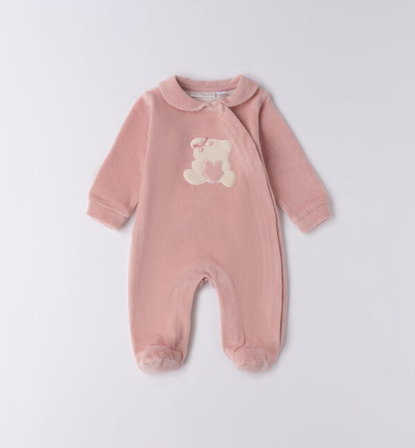 Tutina da neonata in ciniglia