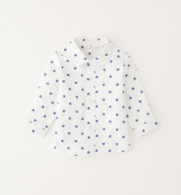 Camicia neonato azzurra Minibanda