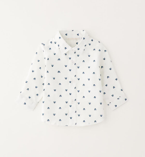 Camicia neonato verde Minibanda