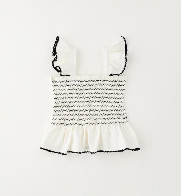 Maglietta con volant bambina